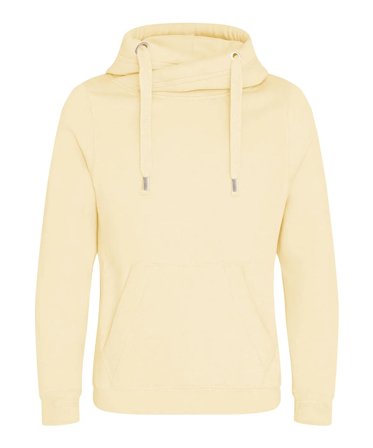 Cross neck hoodie | Vanilla Milkshake