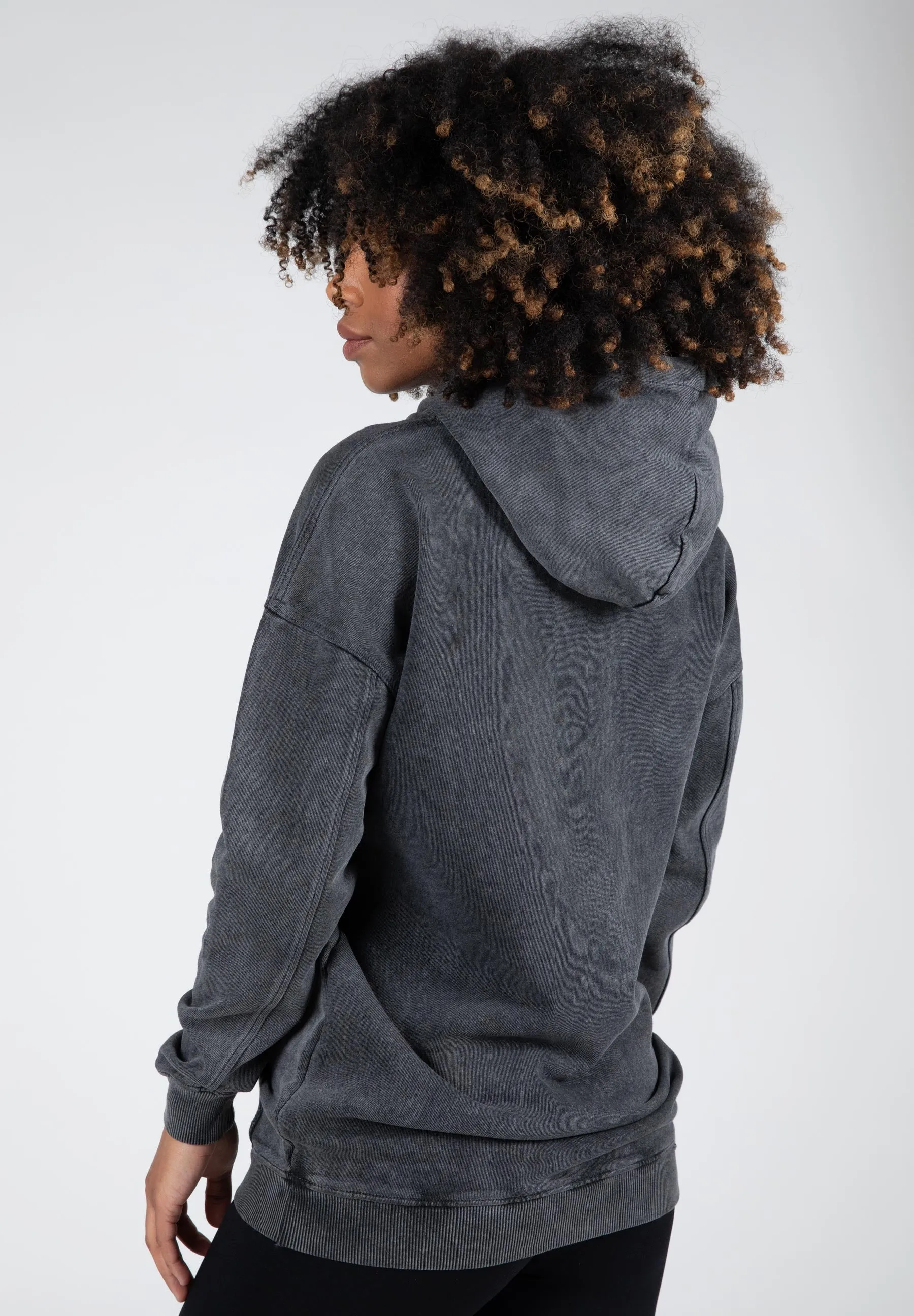 Crowley Women's Oversized Hoodie - Washed Gray