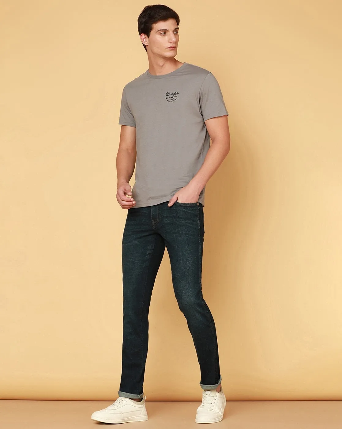 Deep Green Narrow Fit Jeans