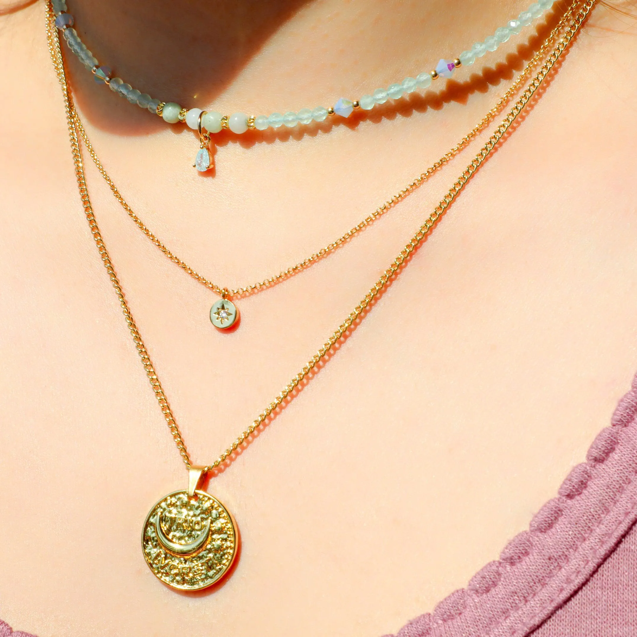 Denarius Double Layer Necklace