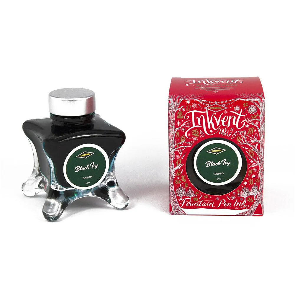 Diamine Black Ivy (50ml) Bottled Ink (Sheening) - Red Edition