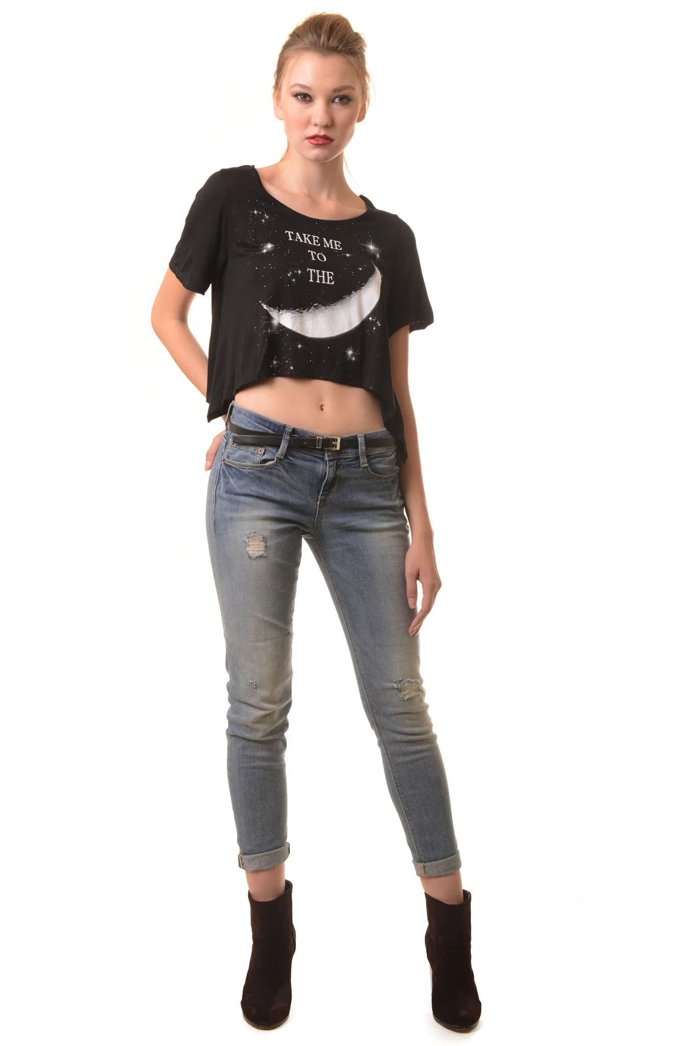 Distressed Boyfriend Skinny Jean