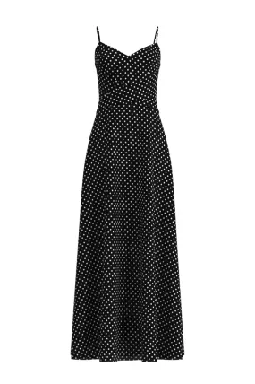 DOTS PRINTING SLIP DRESS