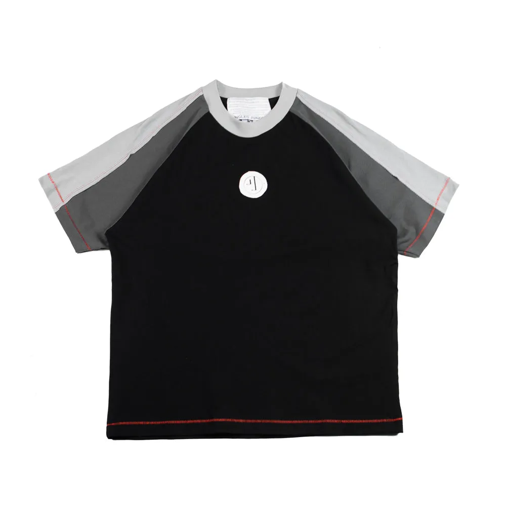 Double Layer Sleeve Tee (Black/Grey)