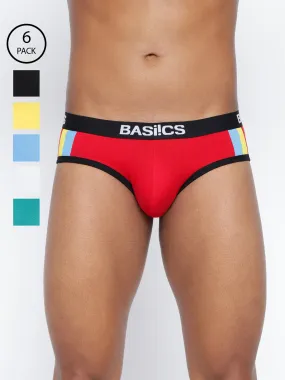 Double Stripe Classic Brief (Pack of 6)