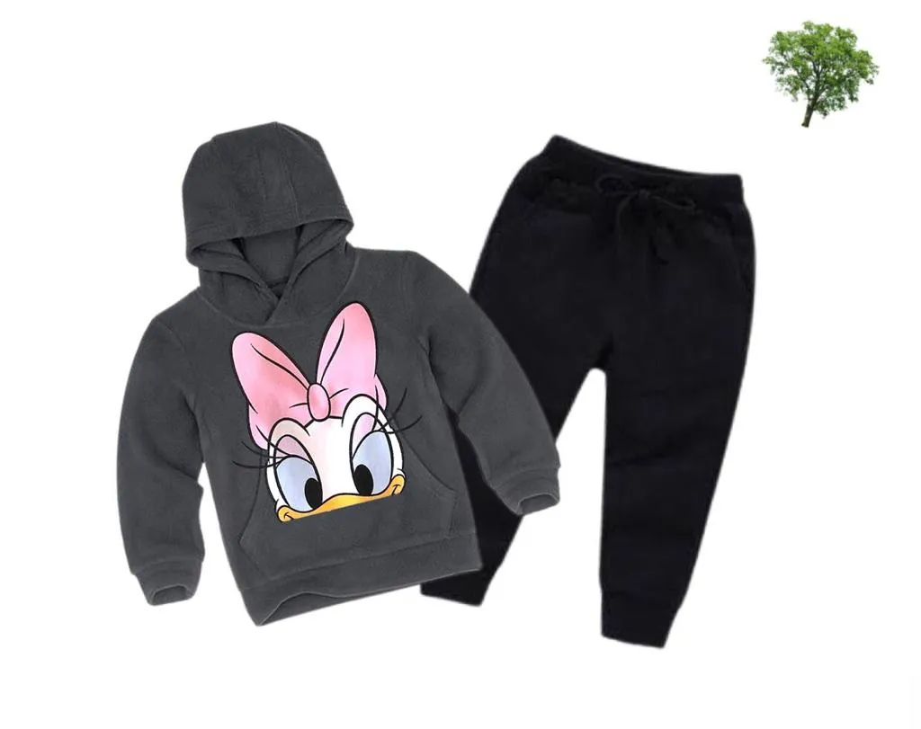 Duckling Printed Kids Hoodie Set