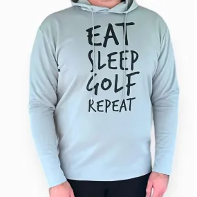 Eat Sleep Golf Repeat Lightweight Hoodie - Perfect Golf Hoodie for Style and Comfort