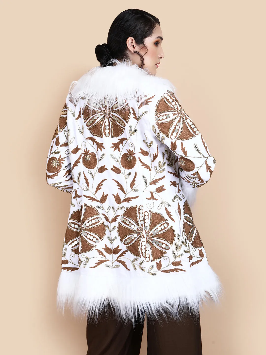 Embroidered Short Coat