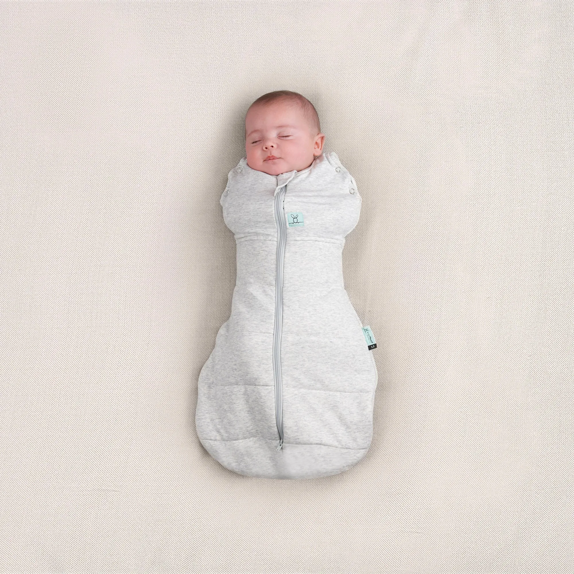 ergoPouch Cocoon Swaddle Bag 2.5 TOG - Grey Marle