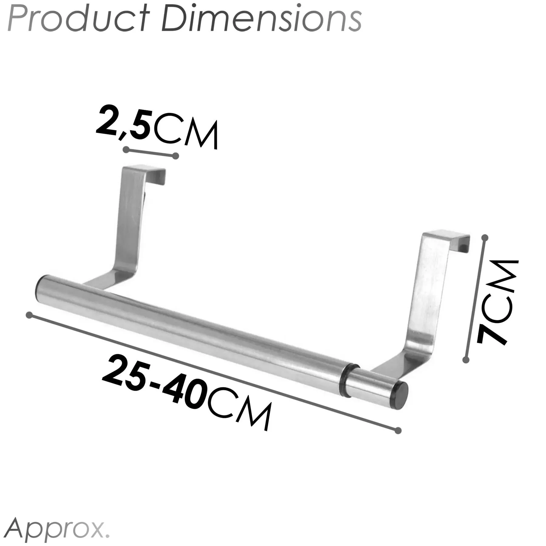 Extendable Over Door Tea Towel Rail