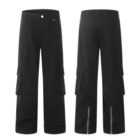 Fashion Work Clothes Jeans Men's Straight-leg Trousers