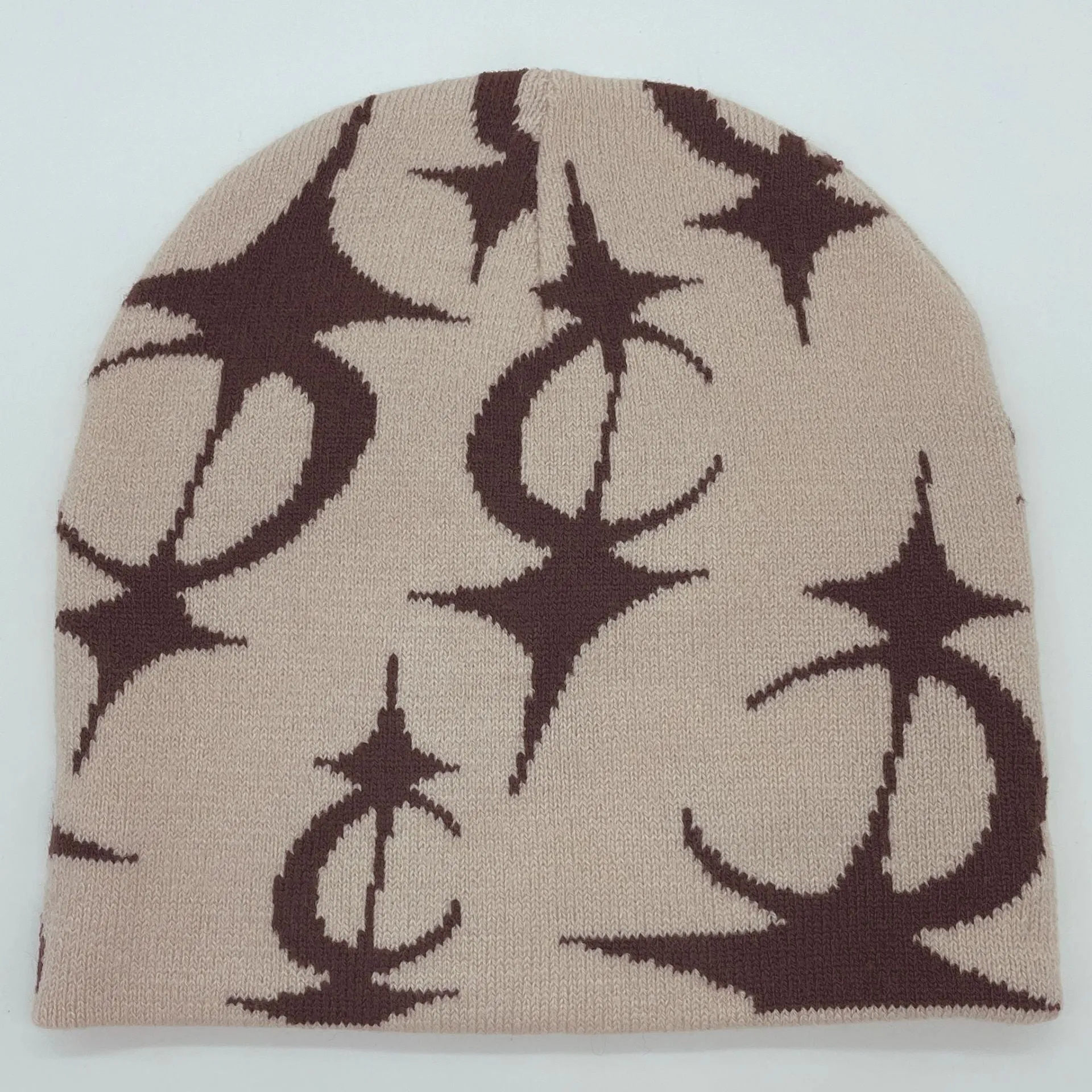 Five Pointed Star Jacquard Knitted Hat