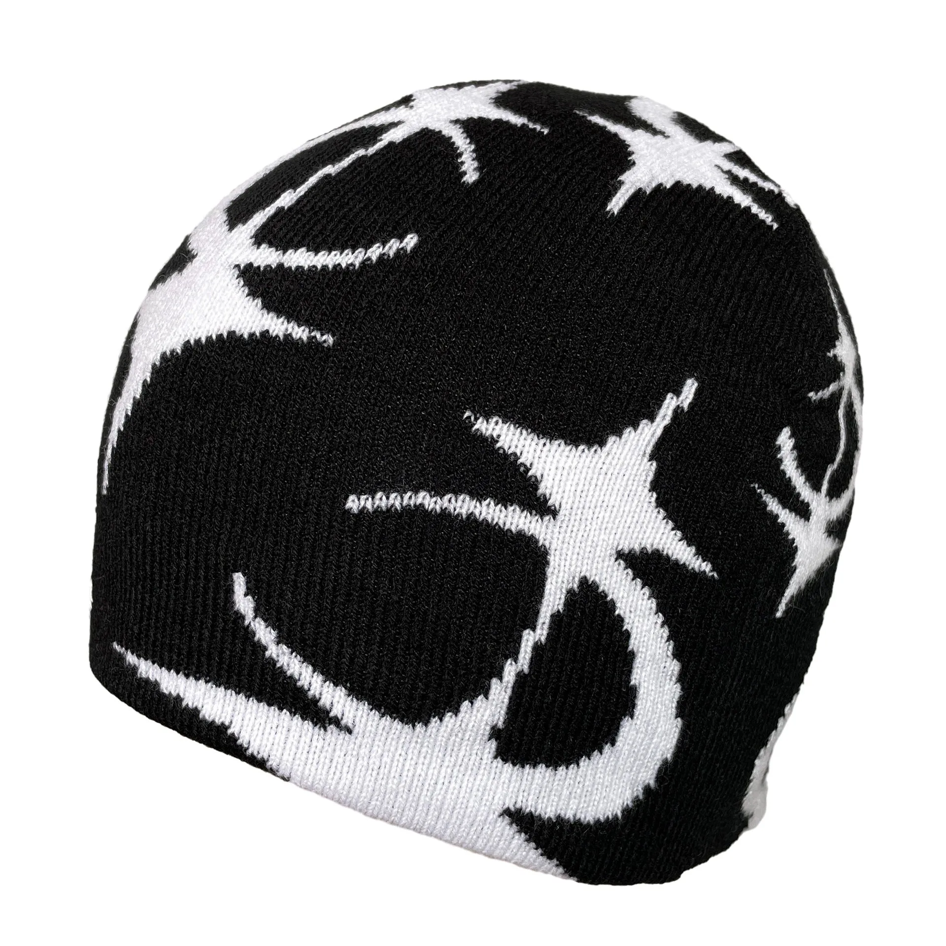 Five Pointed Star Jacquard Knitted Hat