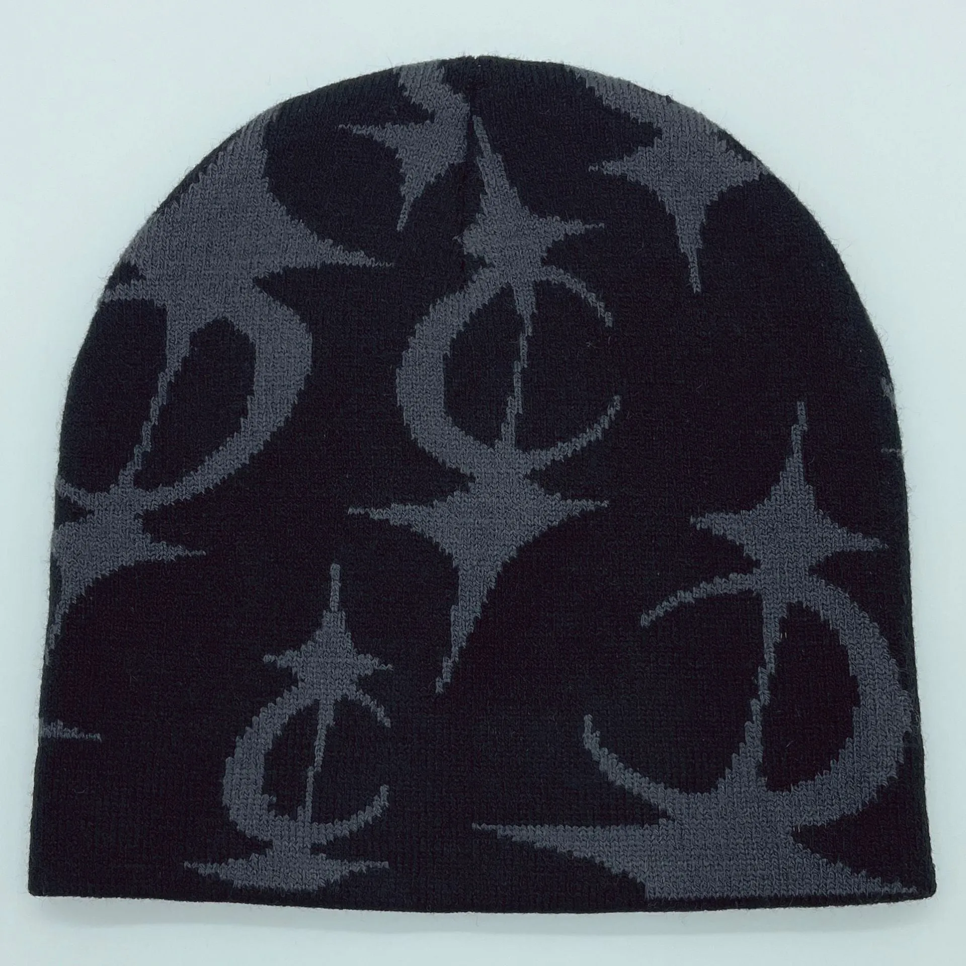 Five Pointed Star Jacquard Knitted Hat