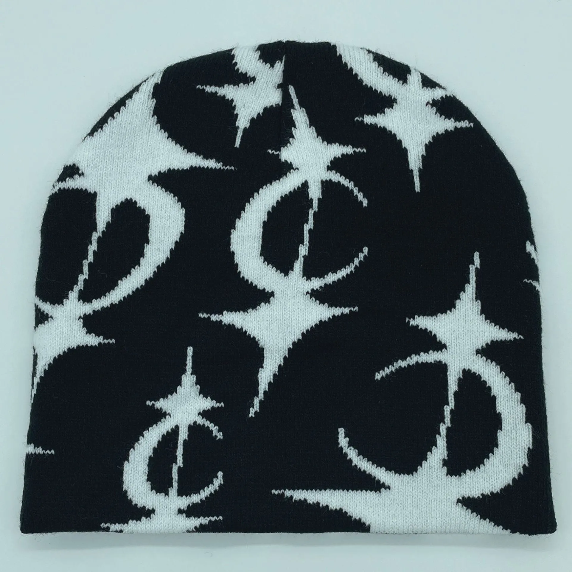 Five Pointed Star Jacquard Knitted Hat