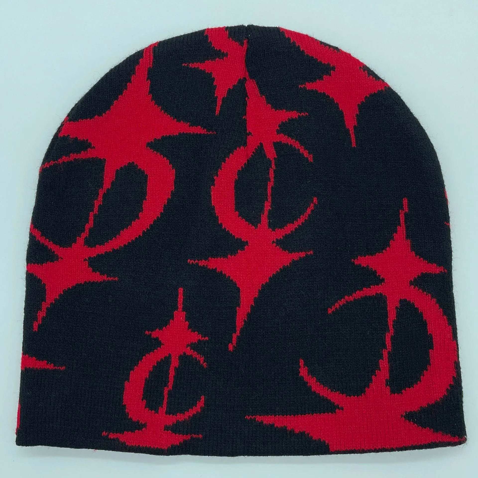 Five Pointed Star Jacquard Knitted Hat