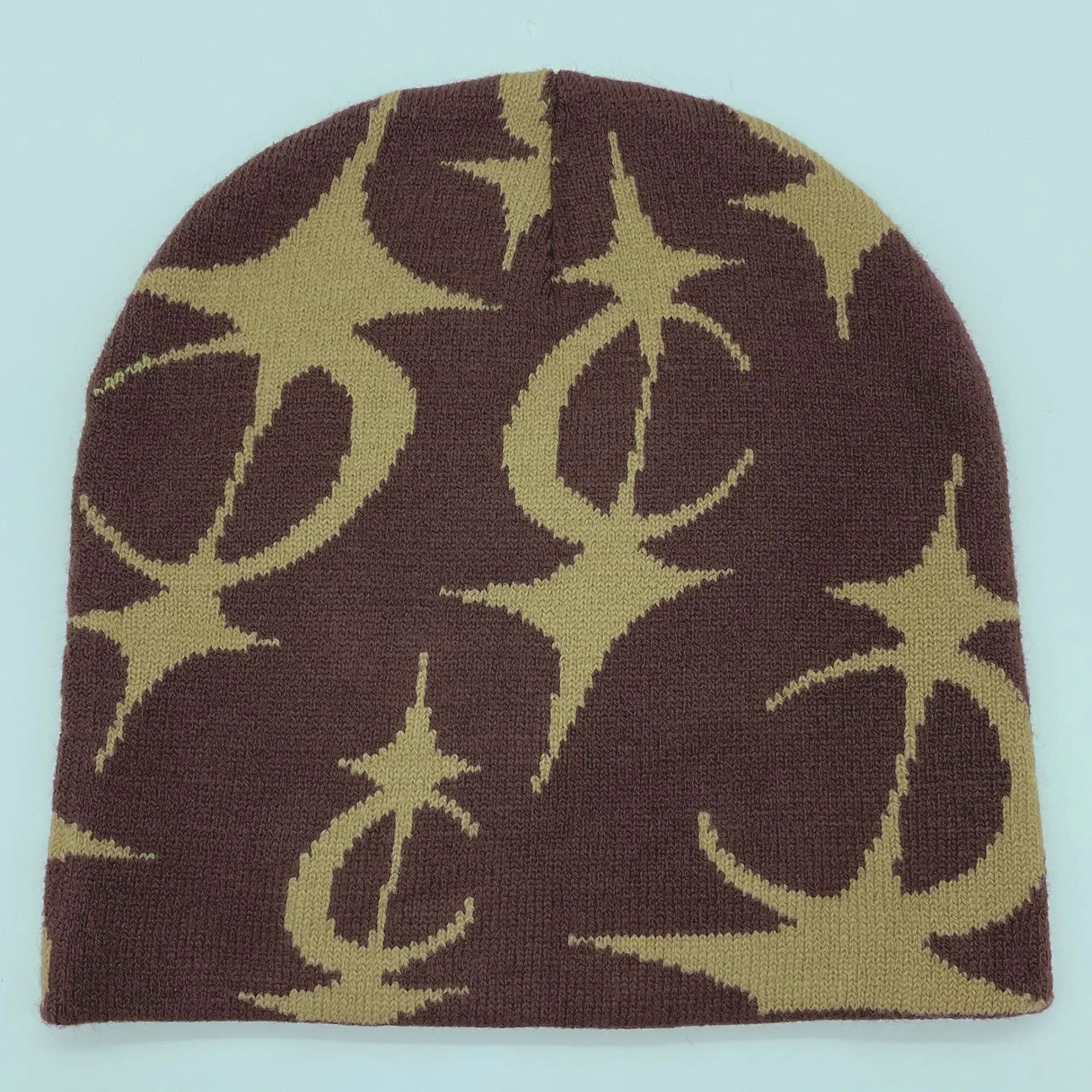 Five Pointed Star Jacquard Knitted Hat