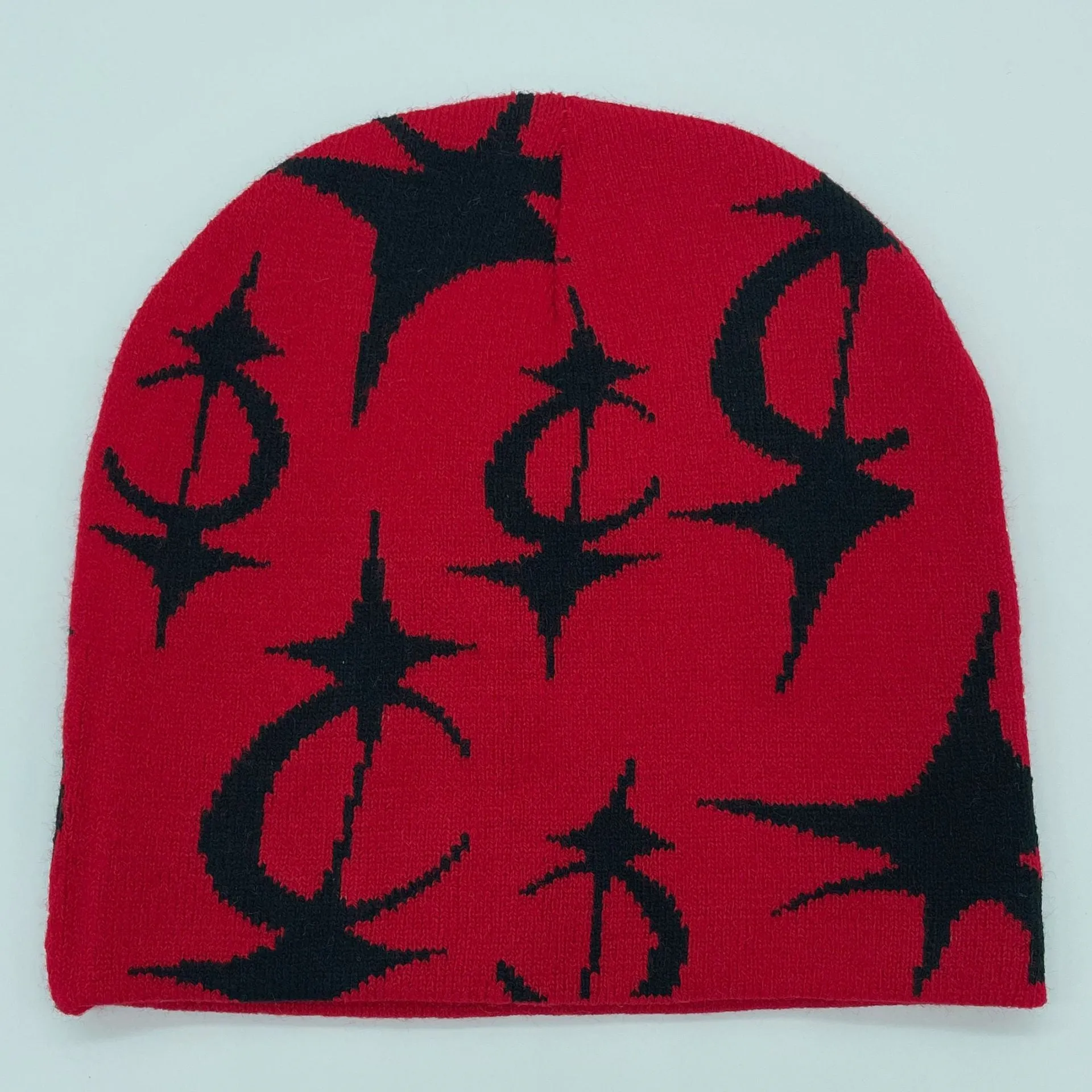 Five Pointed Star Jacquard Knitted Hat