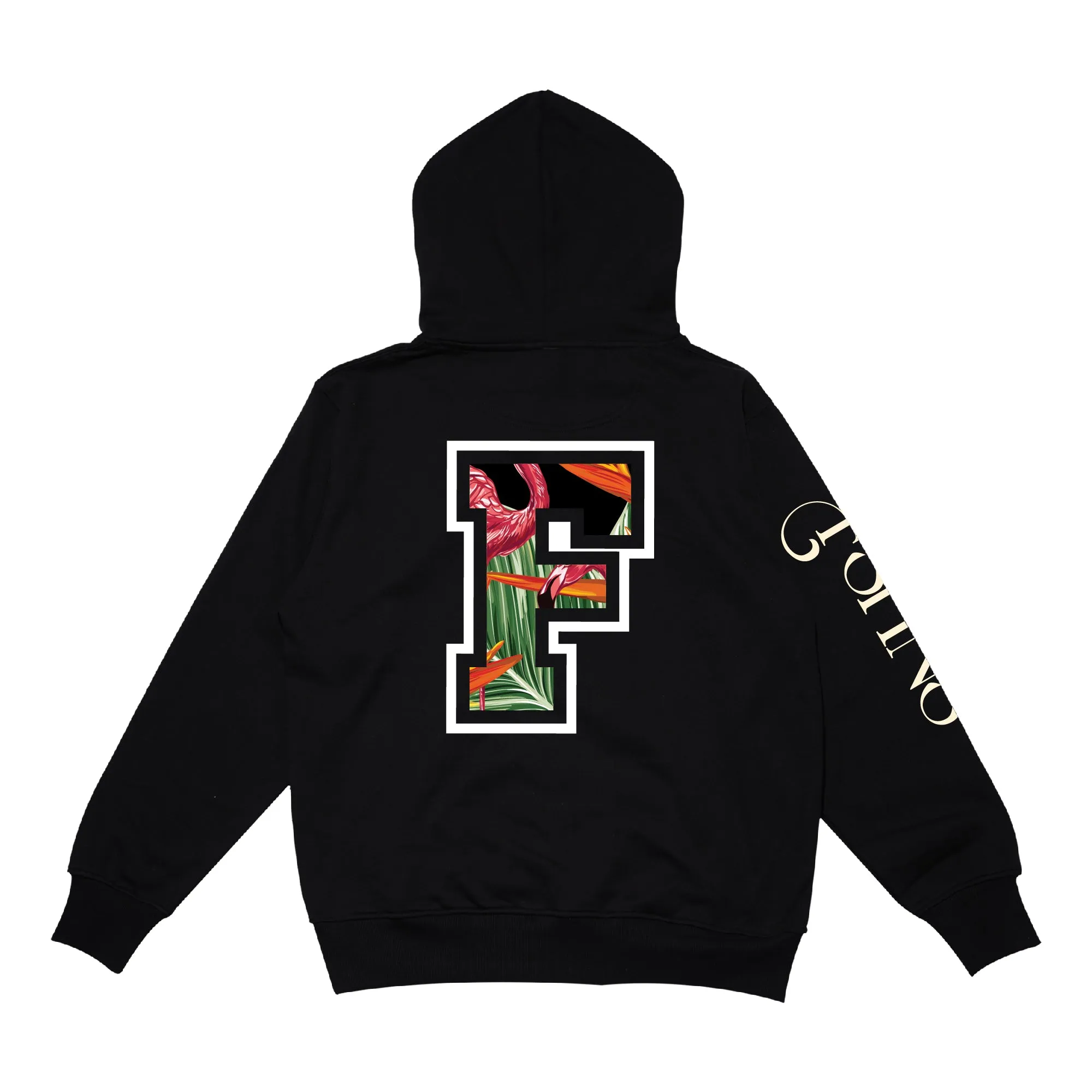 Flamingo  Hoodie | Black ,Fuchsia , Green, Beige | FSHNS