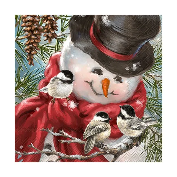 Freddy the Snowman Beverage Napkins 20ct