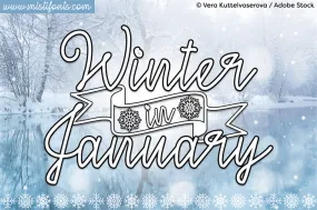 Free Winter in January Font