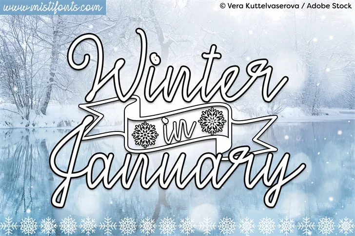 Free Winter in January Font