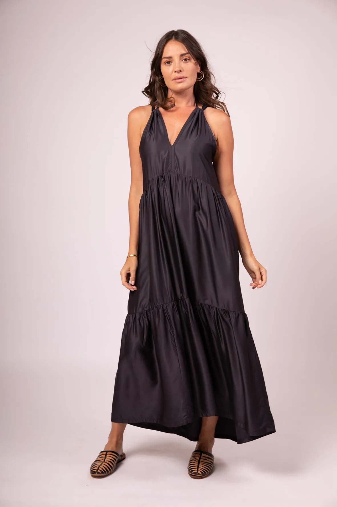 FREYA MAXI DRESS BLACK