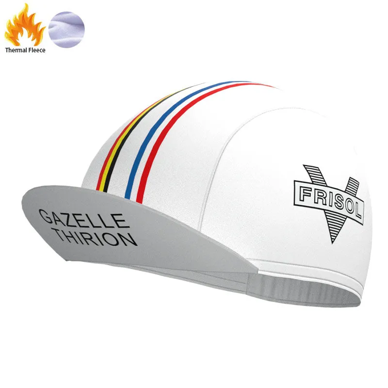 FRISOL Red Stripe Retro Cycling Cap