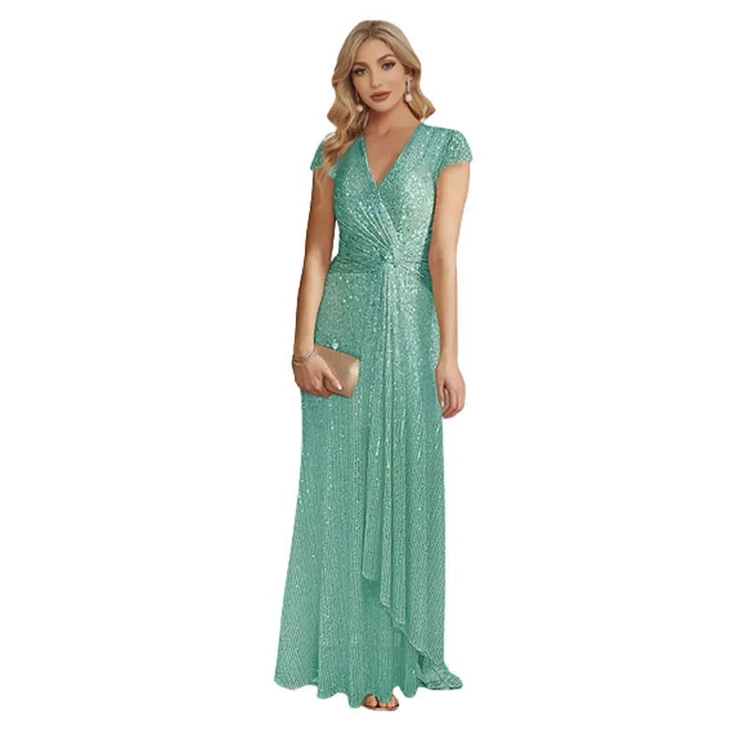 Funki Buys | Dresses | Women's Elegant Long Sequin Dress