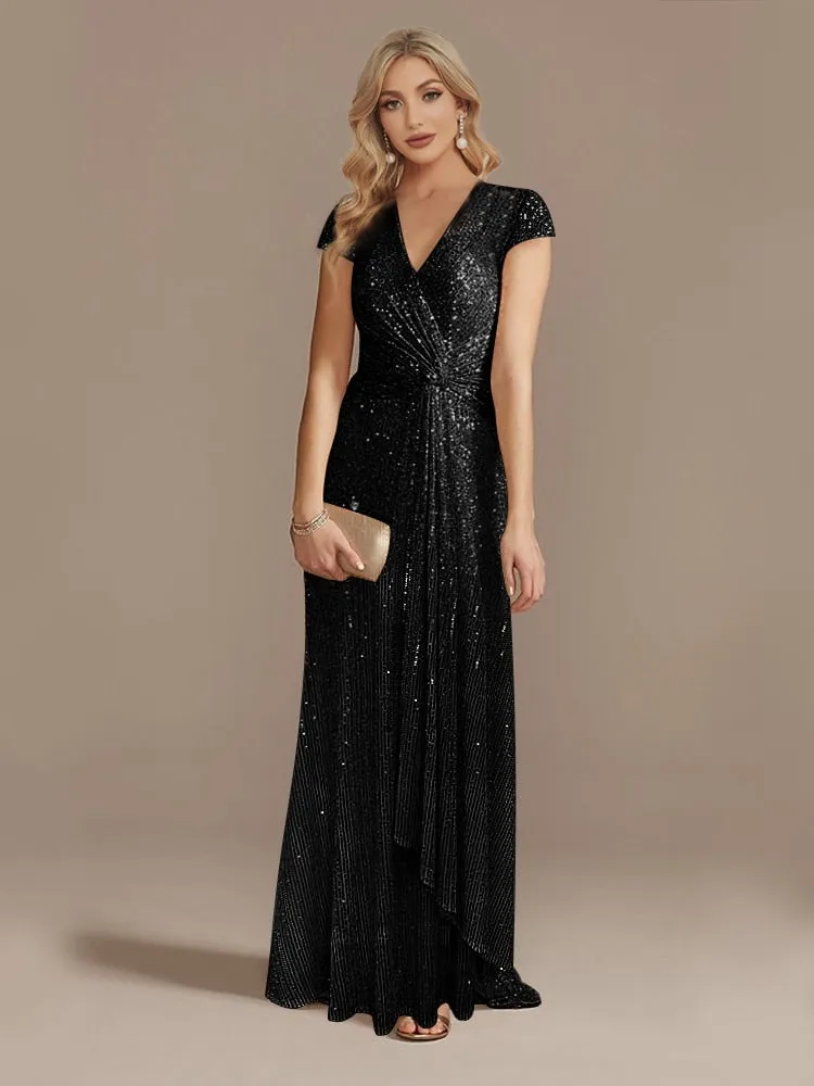 Funki Buys | Dresses | Women's Elegant Long Sequin Dress