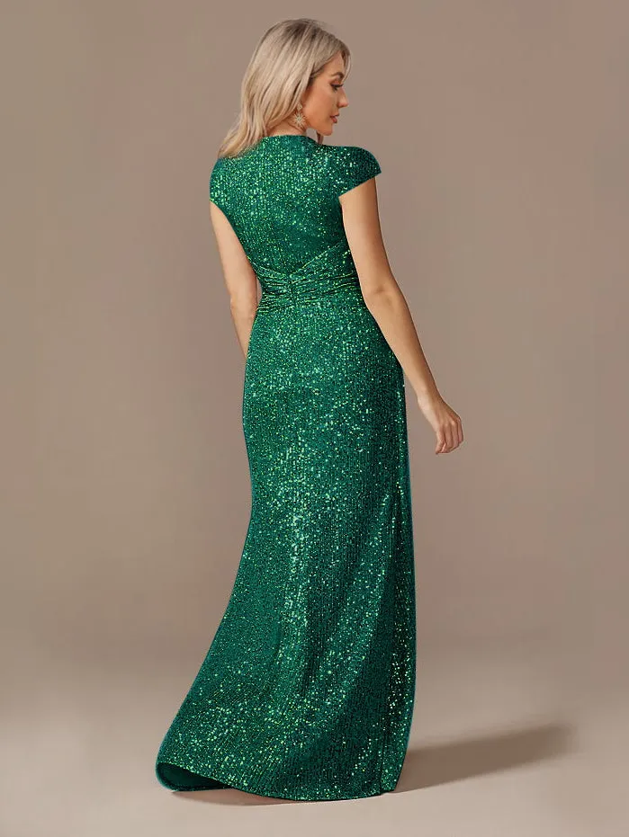 Funki Buys | Dresses | Women's Elegant Long Sequin Dress