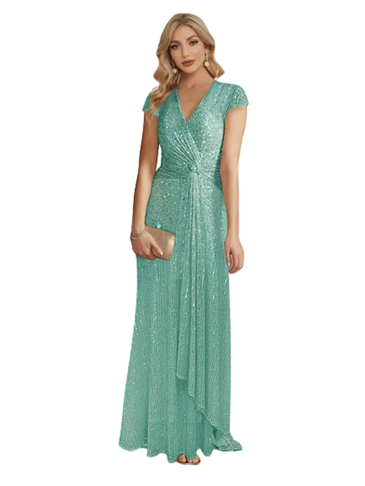 Funki Buys | Dresses | Women's Elegant Long Sequin Dress