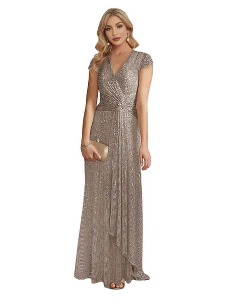 Funki Buys | Dresses | Women's Elegant Long Sequin Dress