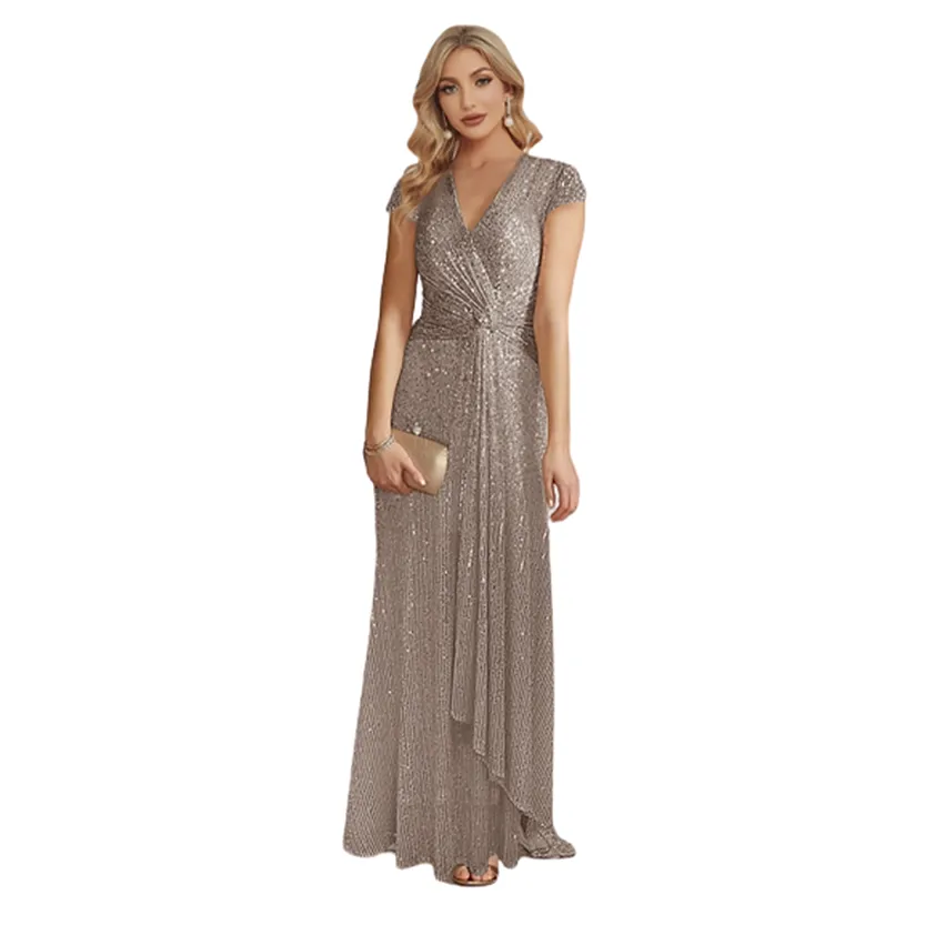 Funki Buys | Dresses | Women's Elegant Long Sequin Dress