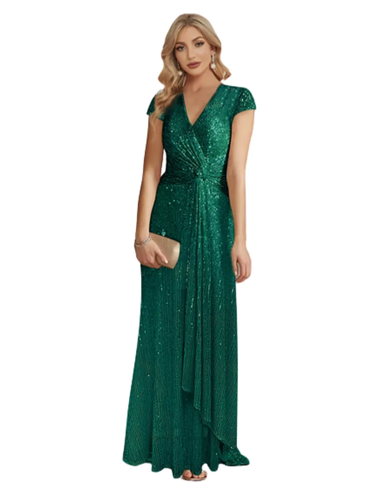 Funki Buys | Dresses | Women's Elegant Long Sequin Dress