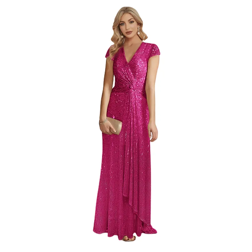 Funki Buys | Dresses | Women's Elegant Long Sequin Dress