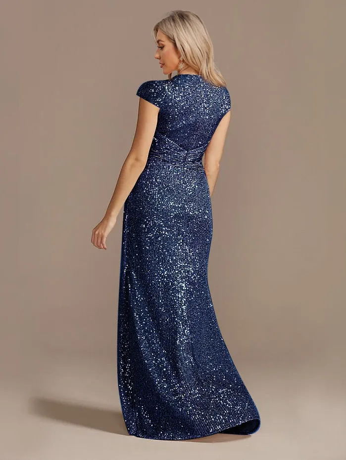 Funki Buys | Dresses | Women's Elegant Long Sequin Dress