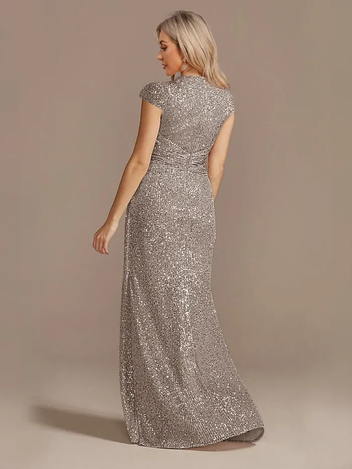 Funki Buys | Dresses | Women's Elegant Long Sequin Dress