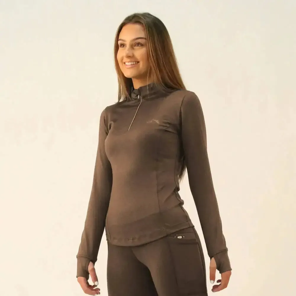 Gallop Base Layer Long Sleeve Zipped Neck