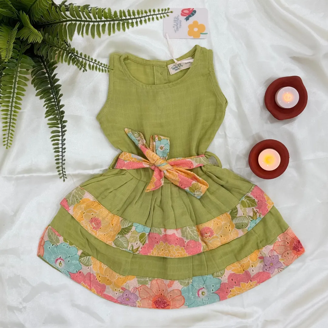 Garden Glow - Ethnic two-layer frock