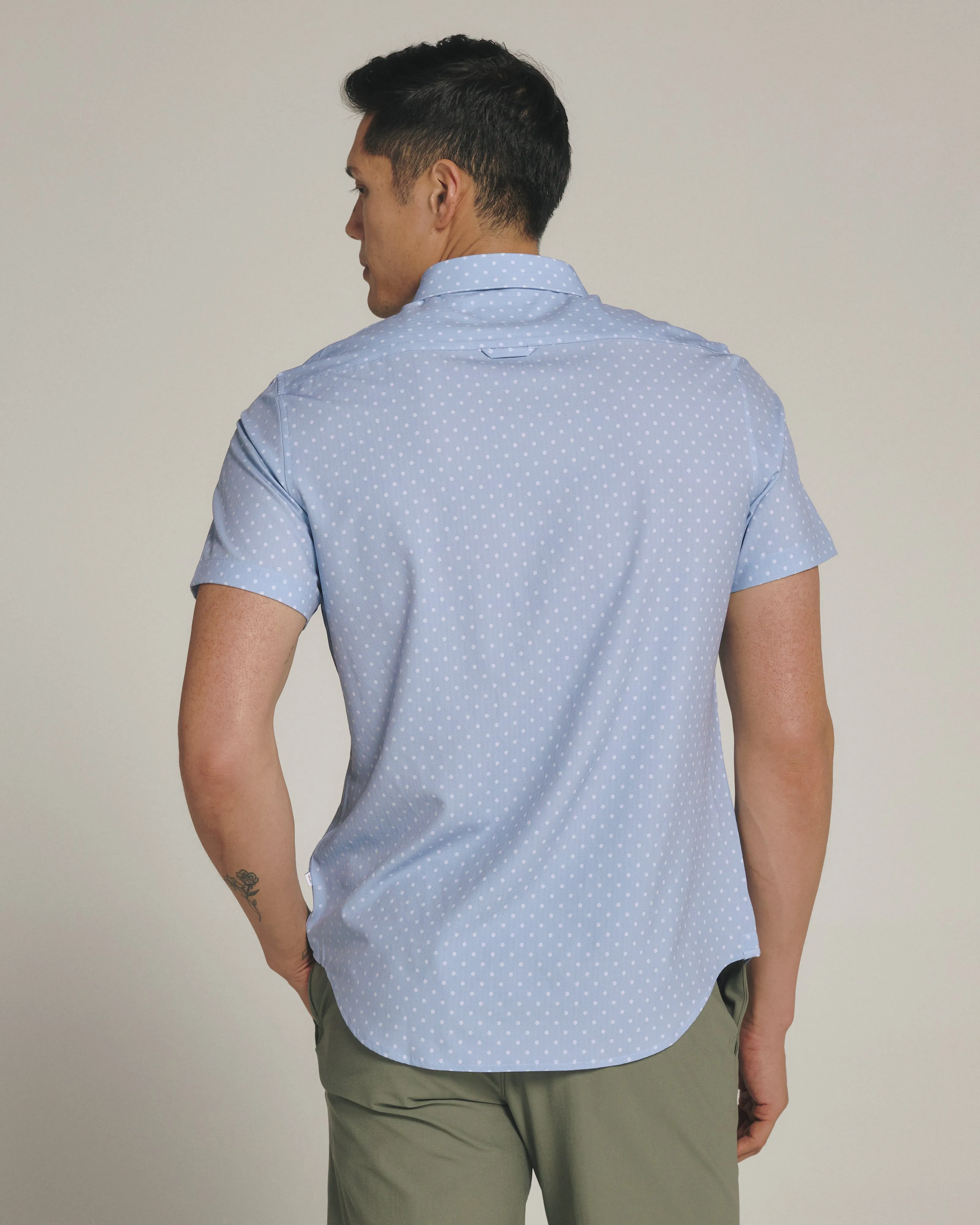 Gareth Short Sleeve Shirt Blue