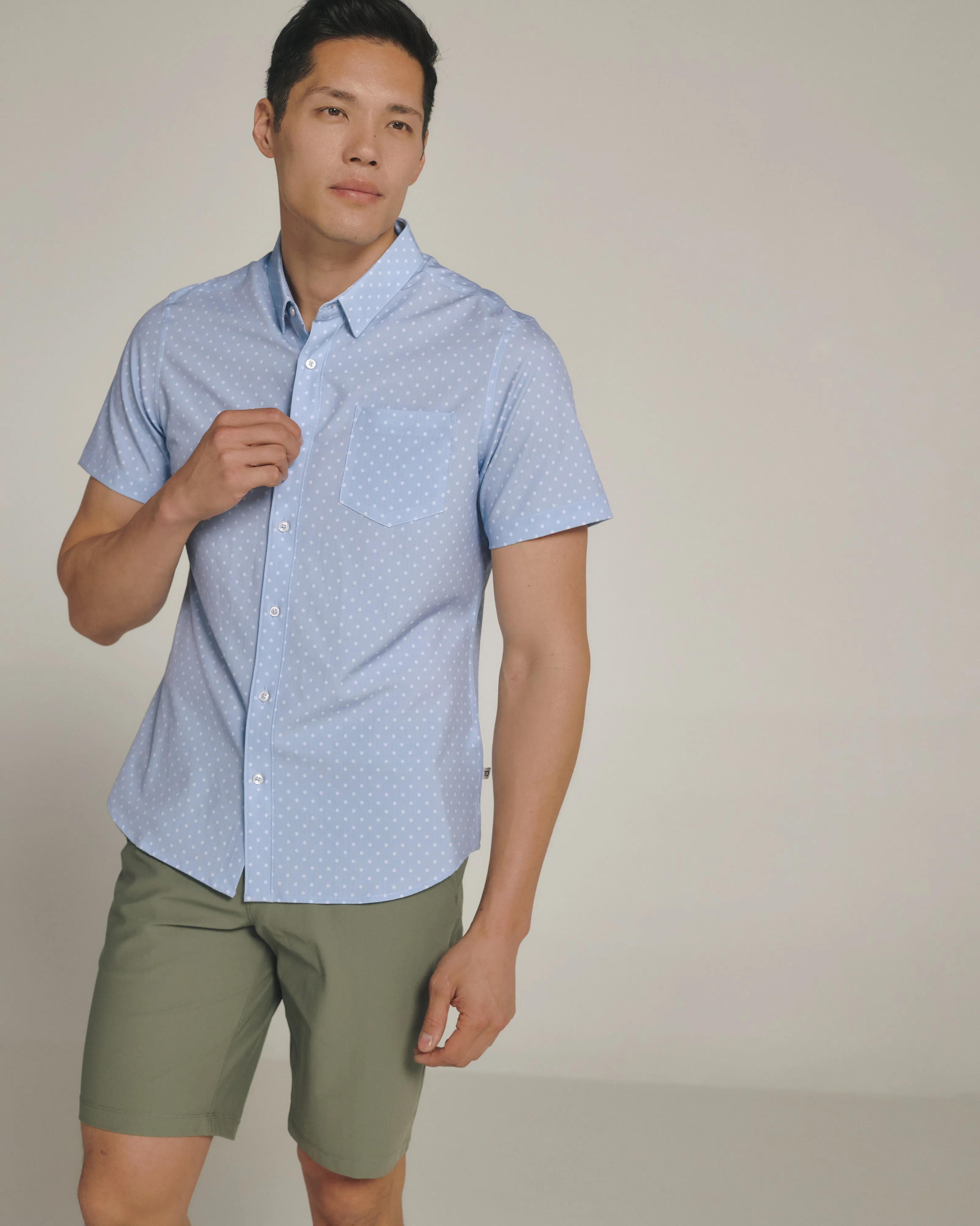 Gareth Short Sleeve Shirt Blue