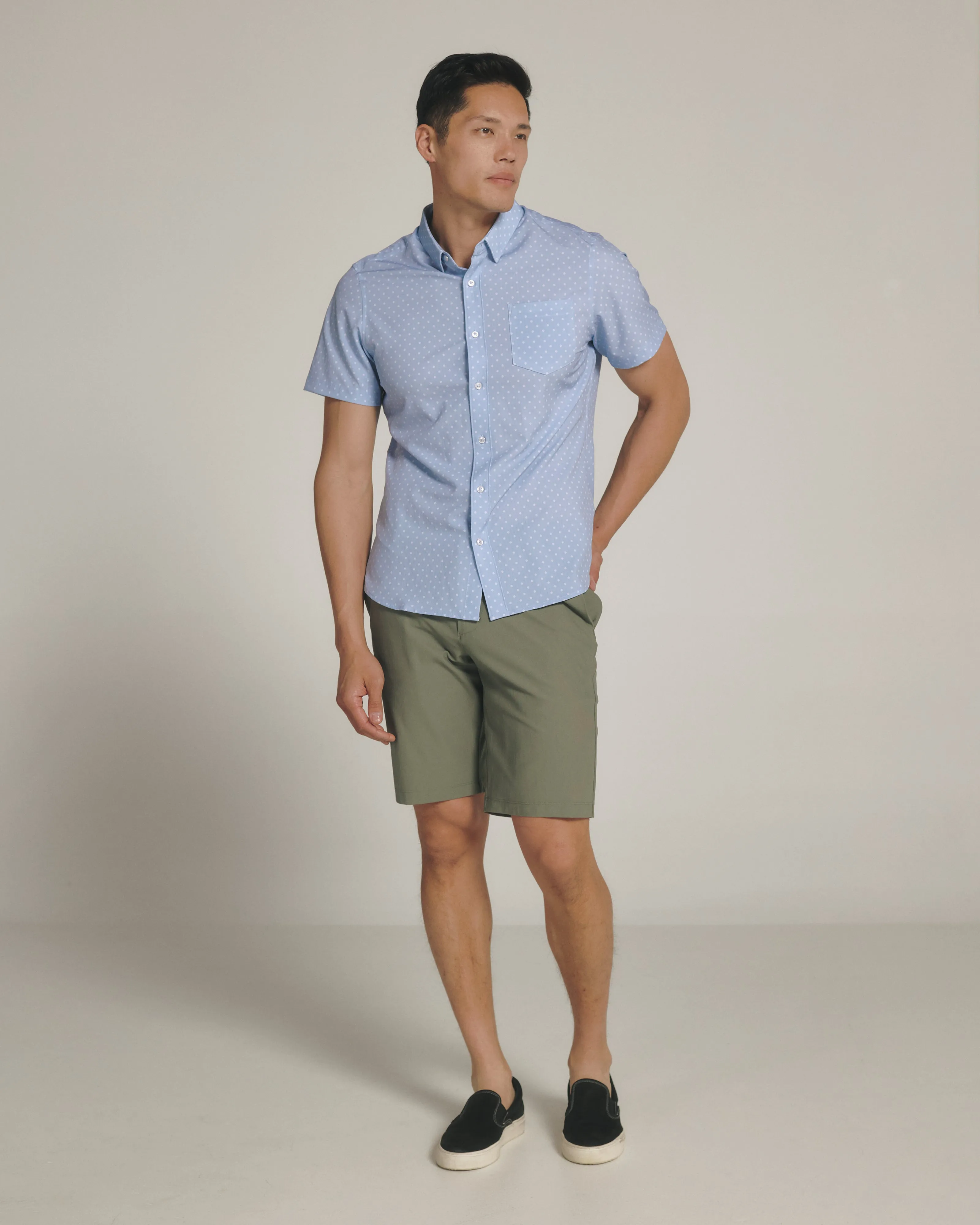 Gareth Short Sleeve Shirt Blue