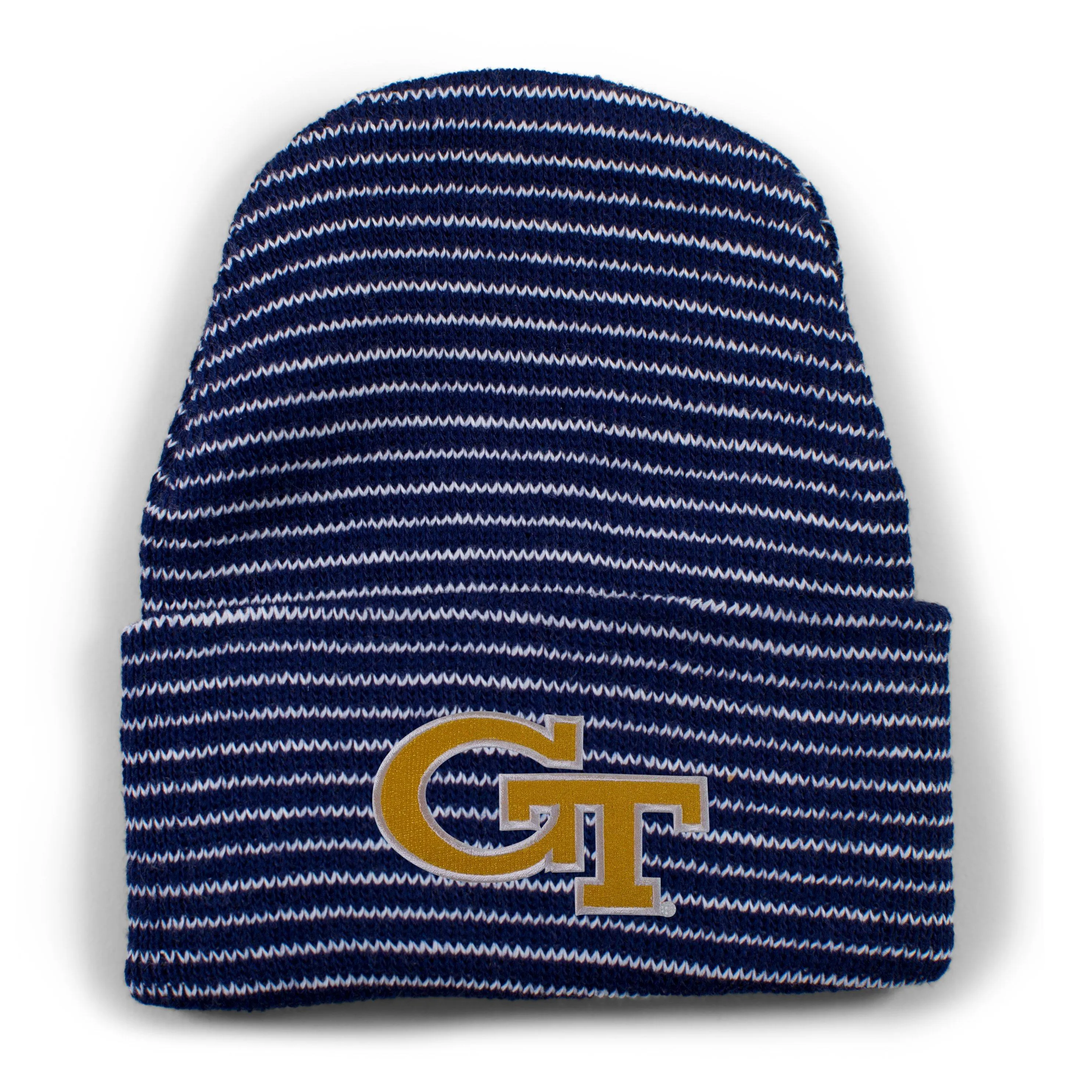 Georgia Tech Stripe Knit Cap