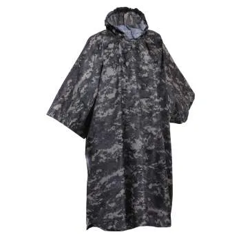 GI Type Military Rip-Stop Poncho