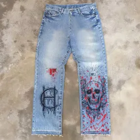 God's perspective casual street western jeans