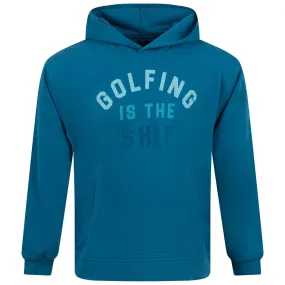 Golfing Is The Sh*t Oversized Hoodie Petrol - SS23