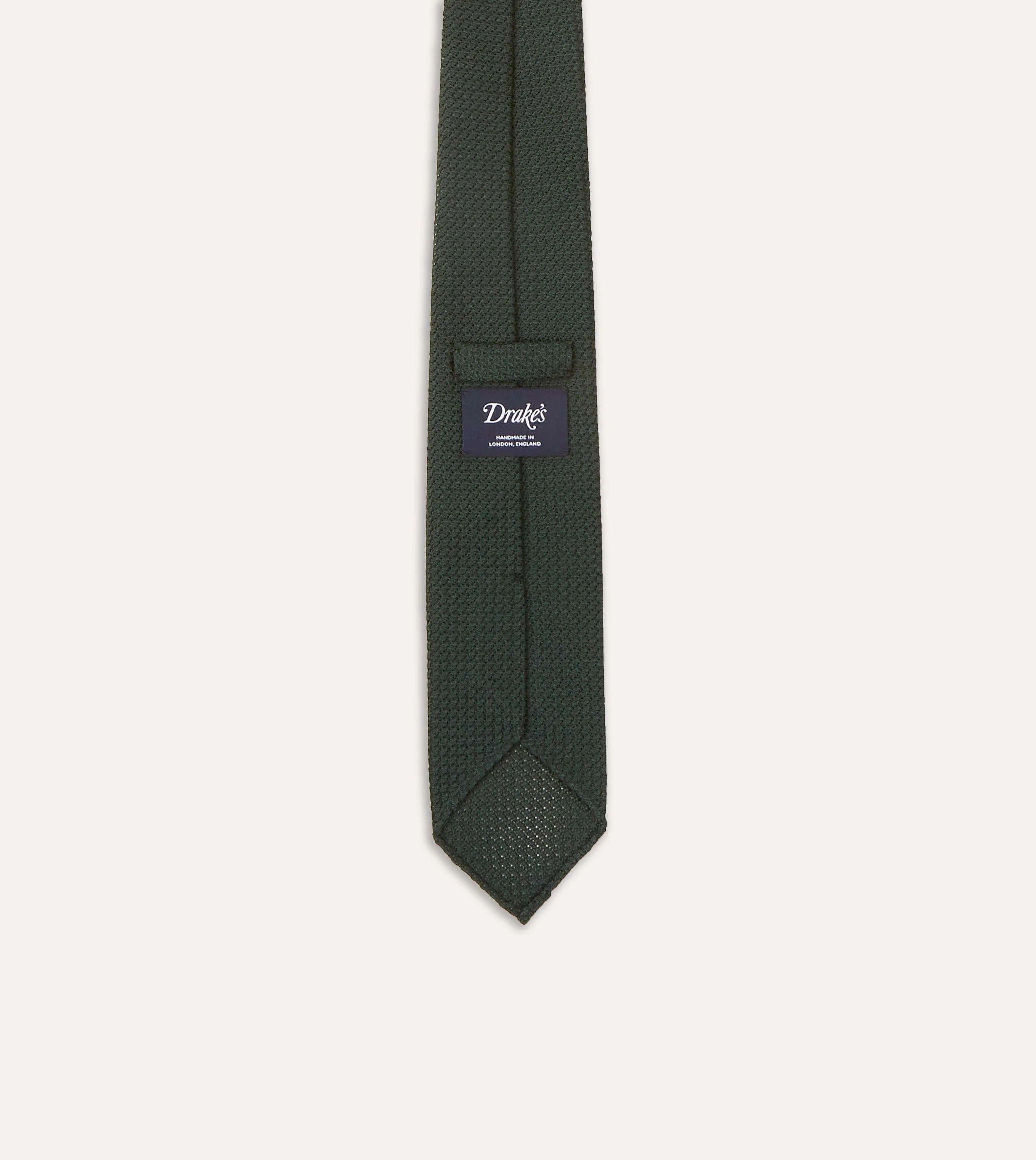 Green Hand Rolled Large Knot Grenadine Tie