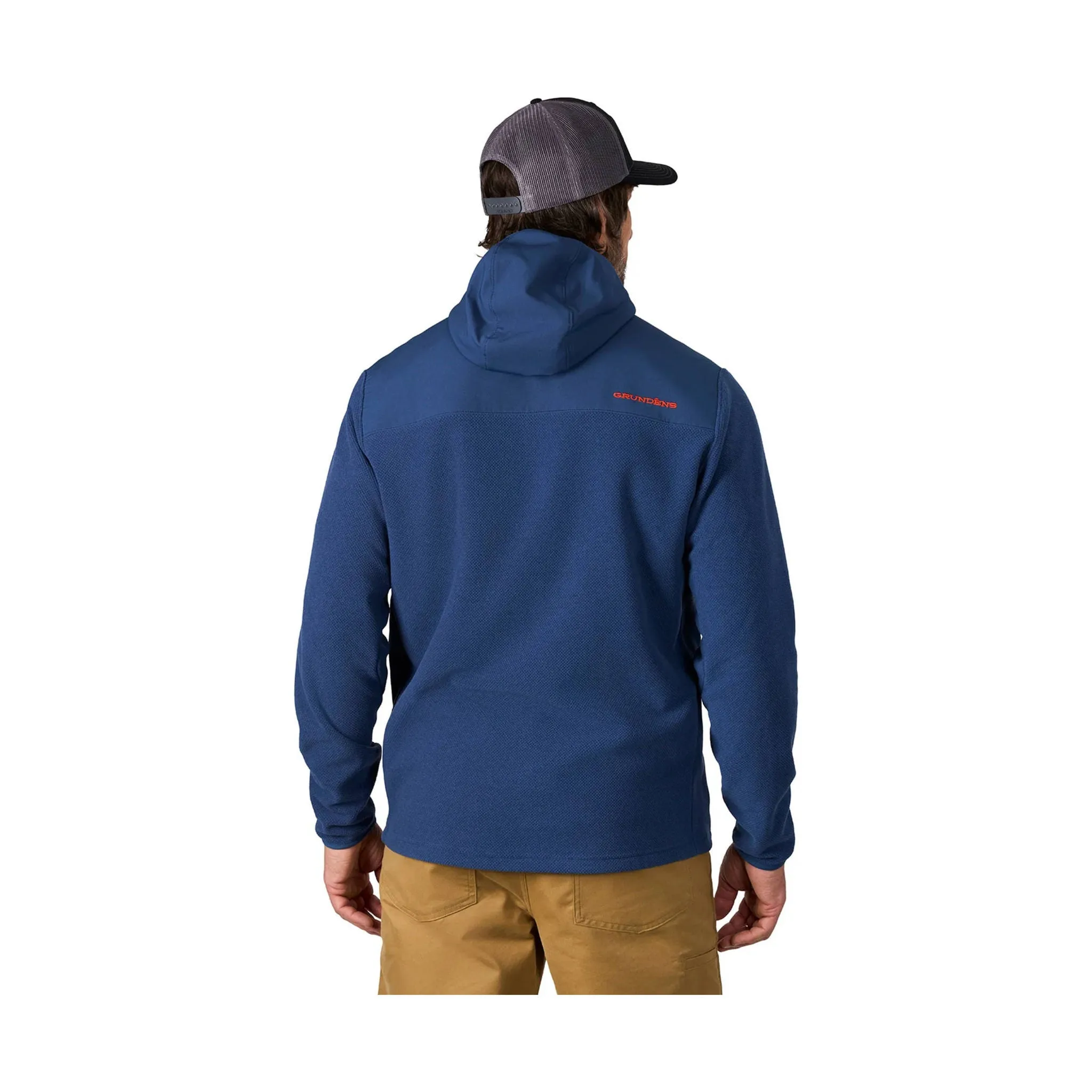 Grundens Men's Bering Fleece Pro Full Zip Hoodie - Blue Abyss