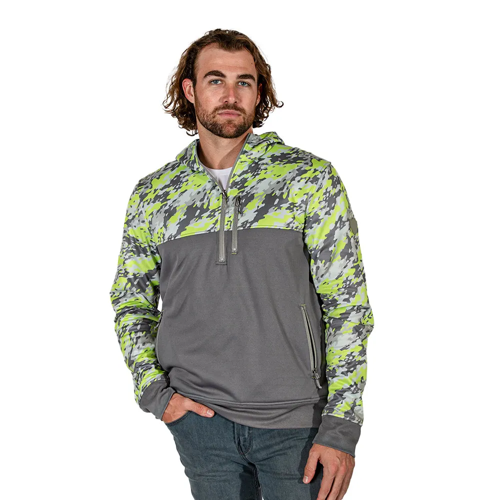 Half Zip Performance Hoodie | Geo Camo-Surge PreOrder